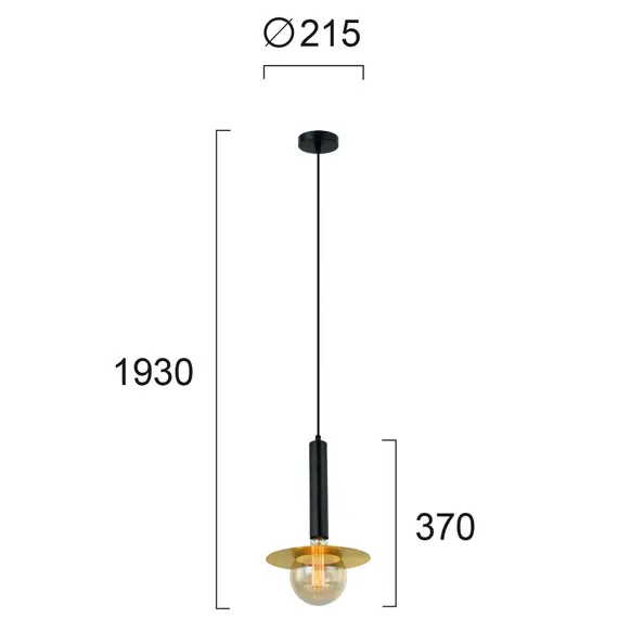 Пендел LOUIS 4230500 Viokef 1xE27 | Osvetlenieto.bg