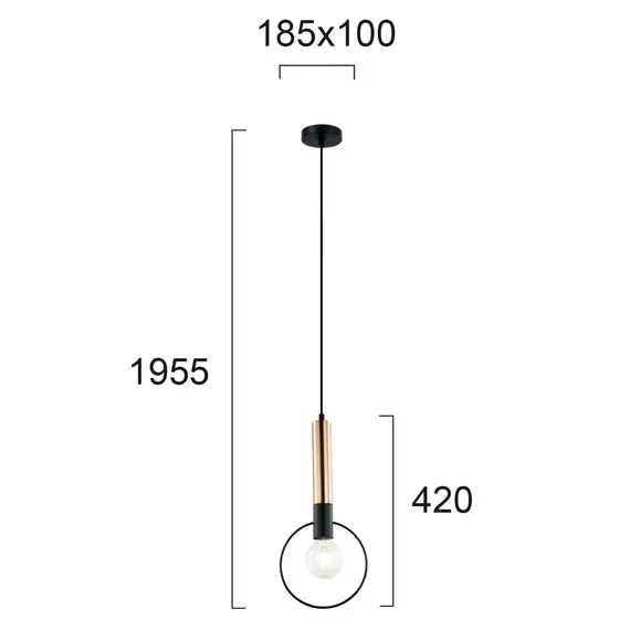 Пендел STAR 4230300 Viokef 1xE27 | Osvetlenieto.bg