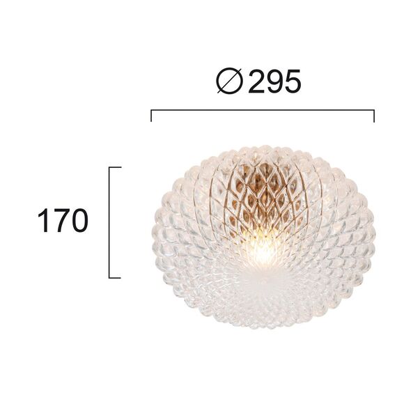 Плафон ESTER 4225800 Viokef 1xE27 | Osvetlenieto.bg