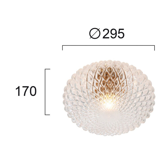 Плафон ESTER 4225800 Viokef 1xE27 | Osvetlenieto.bg