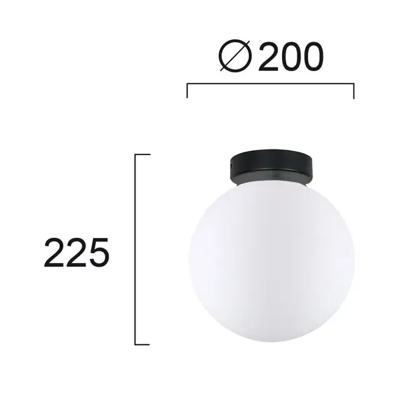 Плафон STONE 4237000 Viokef 1xE27 | Osvetlenieto.bg