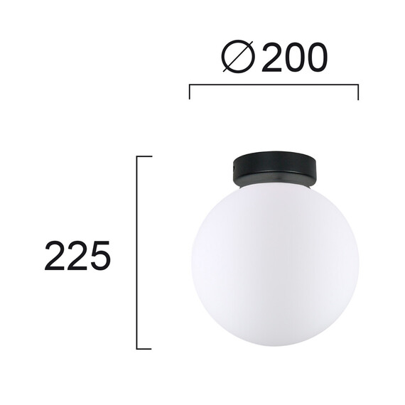 Плафон STONE 4237000 Viokef 1xE27 | Osvetlenieto.bg