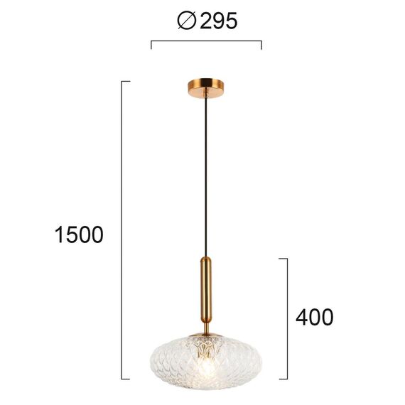 Полилей ESTER 4225600 Viokef 1xE27 | Osvetlenieto.bg