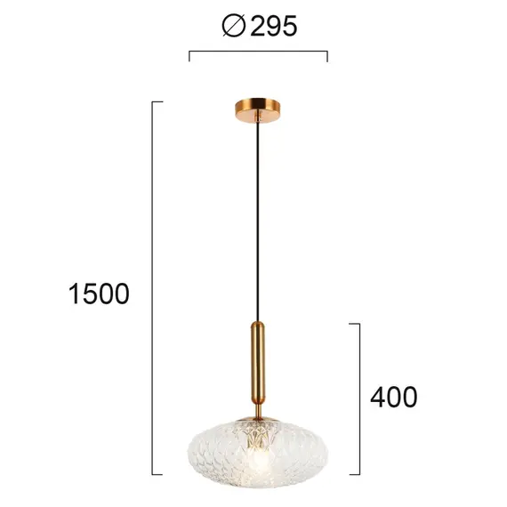 Полилей ESTER 4225600 Viokef 1xE27 | Osvetlenieto.bg