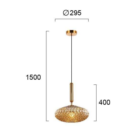 Полилей ESTER 4225601 Viokef 1xE27 | Osvetlenieto.bg