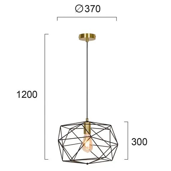 Полилей KOMODO 4217800 Viokef 1xE27 | Osvetlenieto.bg