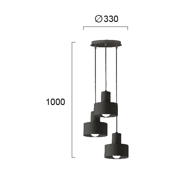 Полилей Norton 4185001 Viokef 3xE27 | Osvetlenieto.bg