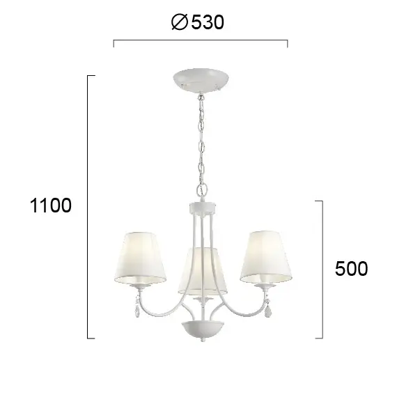 Полилей PATRICIA 4164100 Viokef 3xE14 | Osvetlenieto.bg