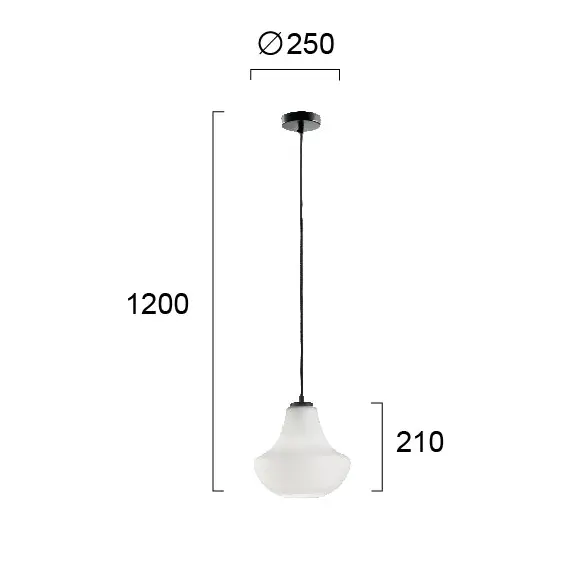 Полилей TEXAS 3091500 Viokef 1xE27 | Osvetlenieto.bg