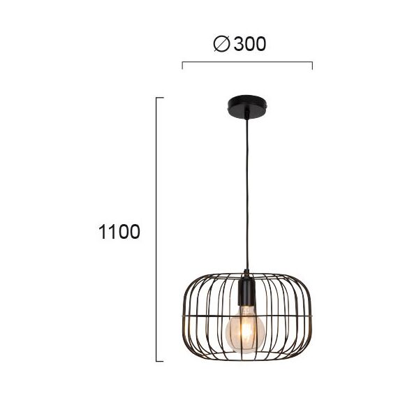 Полилей Zenith 4211300 Viokef 1xE27 | Osvetlenieto.bg