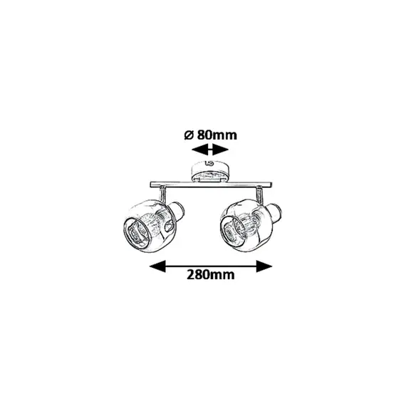 Спот SALAZAR 5398 Rabalux 2xE14 | Osvetlenieto.bg