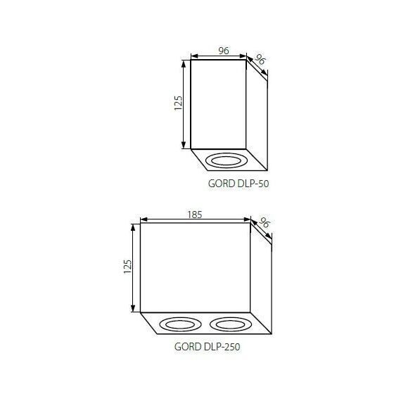 Луна за открит монтаж GORD DLP 250-B 25474 Kanlux 2xGU10 | Osvetlenieto.bg Луна за открит монтаж GORD DLP 250-B 25474 Kanlux 2xGU10 | Osvetlenieto.bg