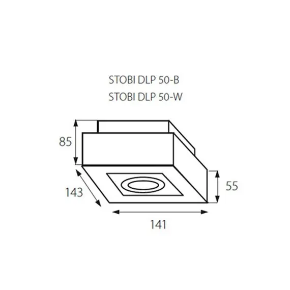 Луна за открит монтаж STOBI DLP 50-B 26830 Kanlux | Osvetlenieto.bg