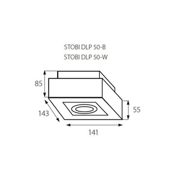 Луна за открит монтаж STOBI DLP 50-W 26831 Kanlux | Osvetlenieto.bg