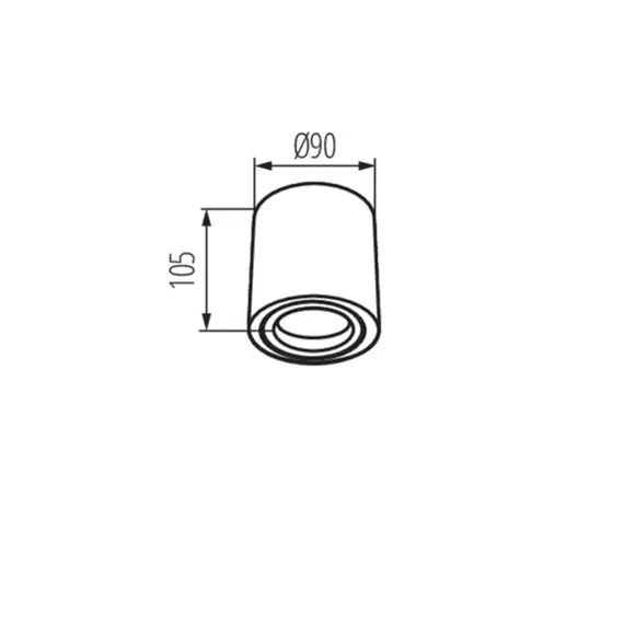 Луна за открит монтаж Toleo  DTO50-W 26111 Kanlux GU10 | Osvetlenieto.bg