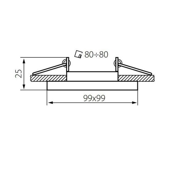 Луна за вграждане с насочване ALREN R DTL-W 26758 Kanlux | Osvetlenieto.bg