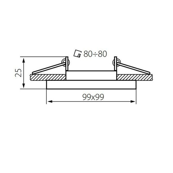 Луна за вграждане с насочване ALREN R DTL-W 26758 Kanlux | Osvetlenieto.bg