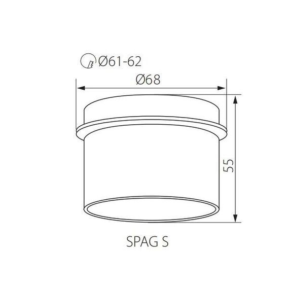 Луна за вграждане SPAG S B/G 27322 Kanlux | Osvetlenieto.bg
