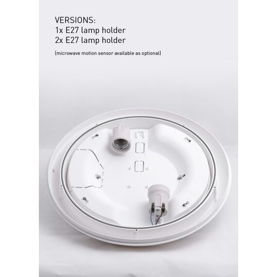 Плафон Umberta Fumagalli бял 2xE27 IP66 | Osvetlenieto.bg