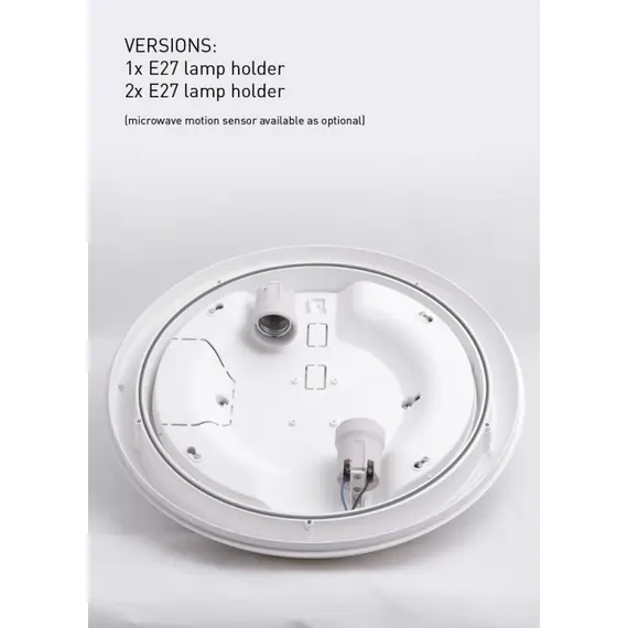 Плафон Umberta Fumagalli бял 2xE27 IP66 | Osvetlenieto.bg