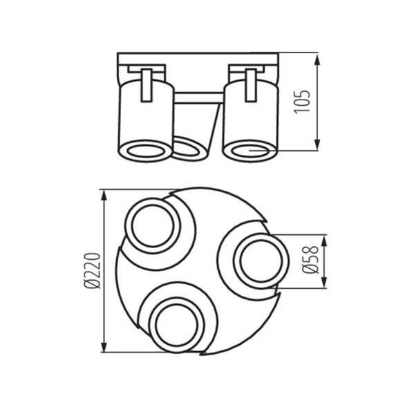 Спот LAURIN EL-3O W 29126 Kanlux | Osvetlenieto.bg Спот LAURIN EL-3O W 29126 Kanlux | Osvetlenieto.bg