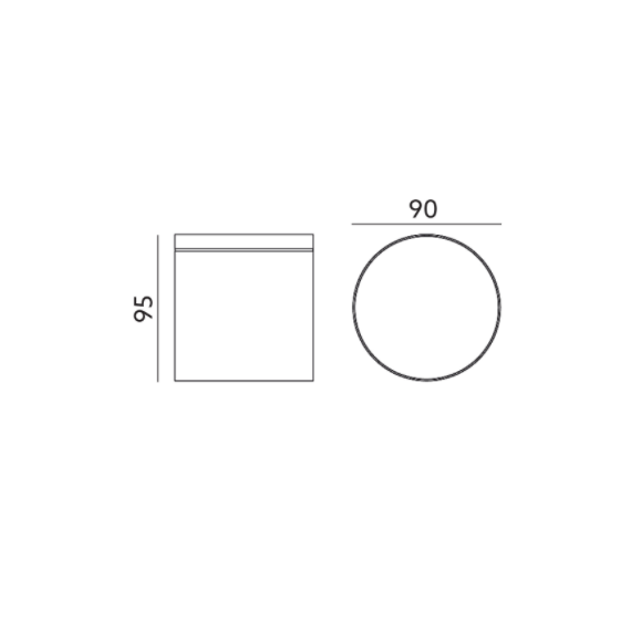 Външна лампа QUAZAR 18 черна Kobi 1xGU10 | Osvetlenieto.bg