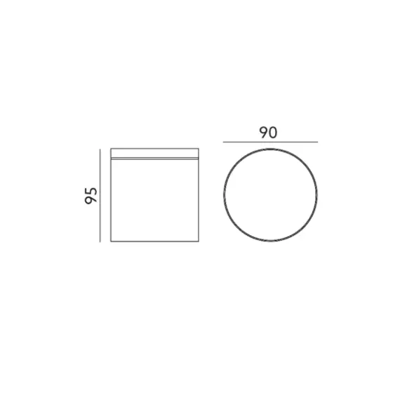 Външна лампа QUAZAR 18 черна Kobi 1xGU10 | Osvetlenieto.bg
