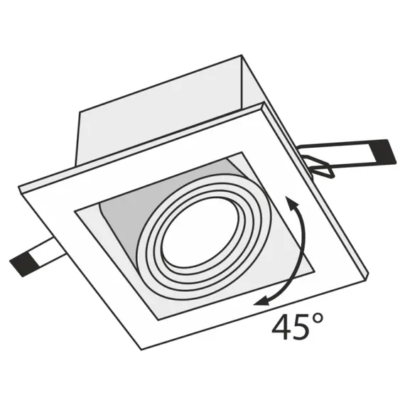 Кардан черен  Maytoni DL008-2-01-B 1xGU10 | Osvetlenieto.bg