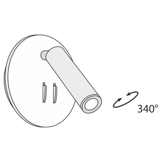 LED Аплик Los 176 C176-WL-01-6W-B Maytoni  9W 3000К | Osvetlenieto.bg