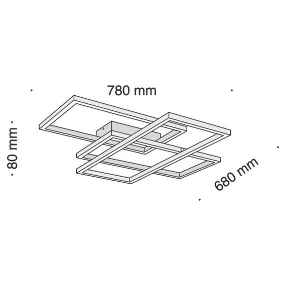 LED Плафон Line Maytoni MOD015CL-L80W 80W 3000K | Osvetlenieto.bg