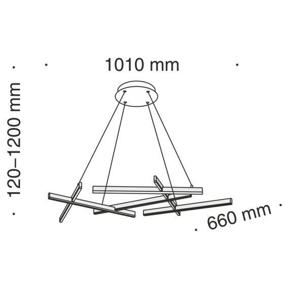 LED Полилей Line Maytoni MOD016PL-L75B 75W | Osvetlenieto.bg