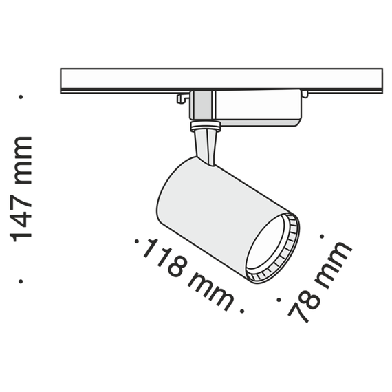 LED Спот за шина Track Maytoni TR003-1-12W3K-W 12W | Osvetlenieto.bg