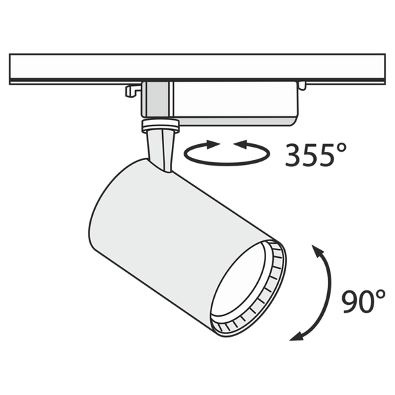 LED Спот за шина Track Maytoni TR003-1-17W4K-B 17W | Osvetlenieto.bg
