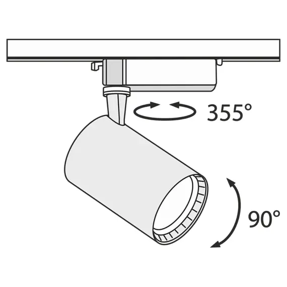 LED Спот за шина Track Maytoni TR003-1-17W4K-B 17W | Osvetlenieto.bg