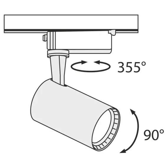 LED Спот за шина Track Maytoni TR003-1-6W3K-B 6W | Osvetlenieto.bg