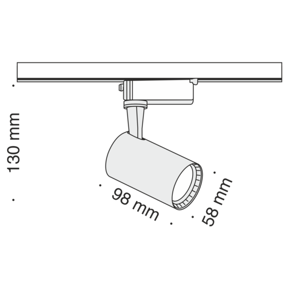 LED Спот за шина Track Maytoni TR003-1-6W3K-B 6W | Osvetlenieto.bg