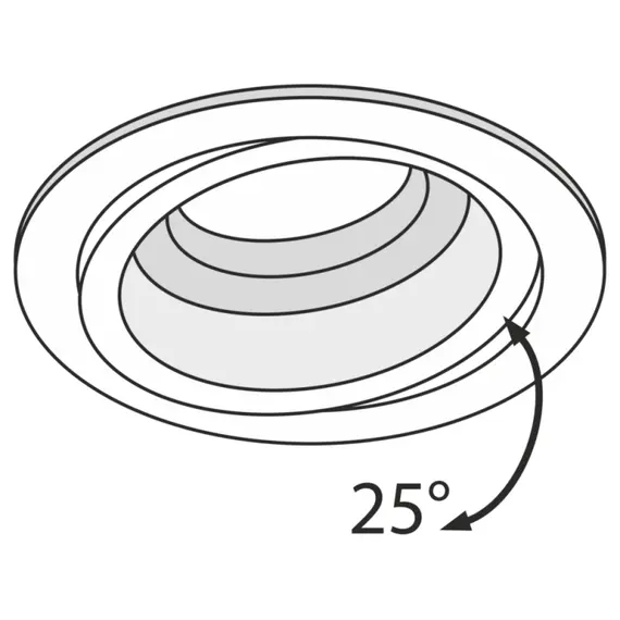 Луна за вграждане бяла Akron Maytoni DL025-2-01W 1xGU10 | Osvetlenieto.bg
