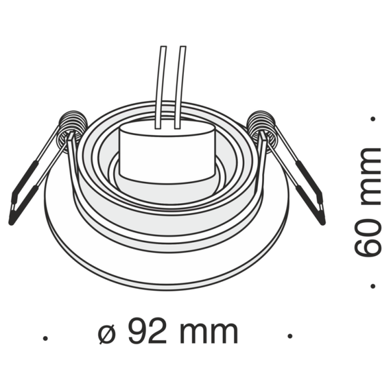 Луна за вграждане бяла Atom Maytoni DL023-2-01W 1xGU10 | Osvetlenieto.bg