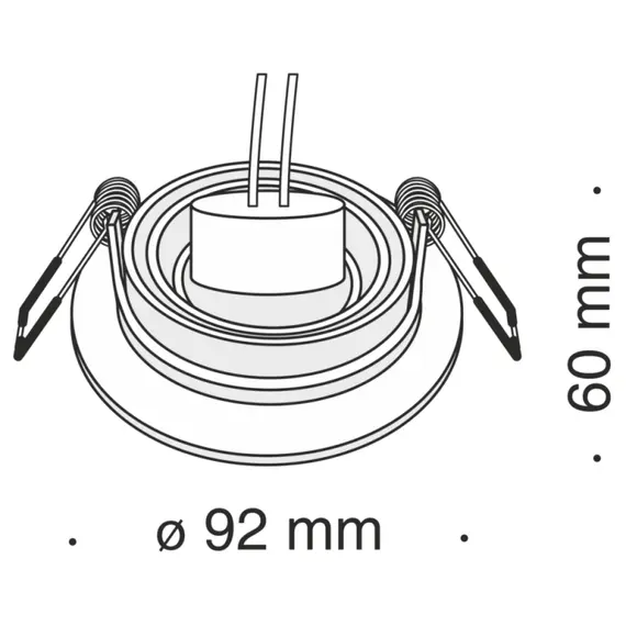 Луна за вграждане бяла Atom Maytoni DL023-2-01W 1xGU10 | Osvetlenieto.bg