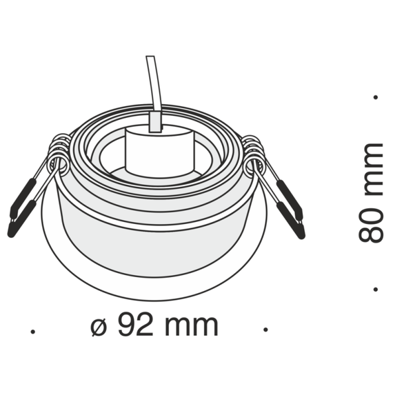 Луна за вграждане черна Akron Maytoni DL025-2-01B 1xGU10 | Osvetlenieto.bg