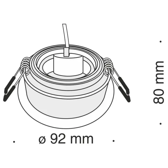 Луна за вграждане черна Akron Maytoni DL025-2-01B 1xGU10 | Osvetlenieto.bg