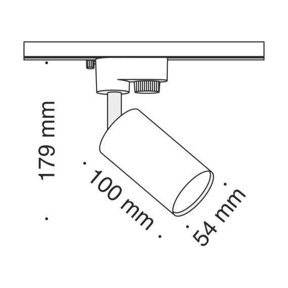 Спот за шина Track Maytoni TR002-1-GU10-W 1xGU10 | Osvetlenieto.bg