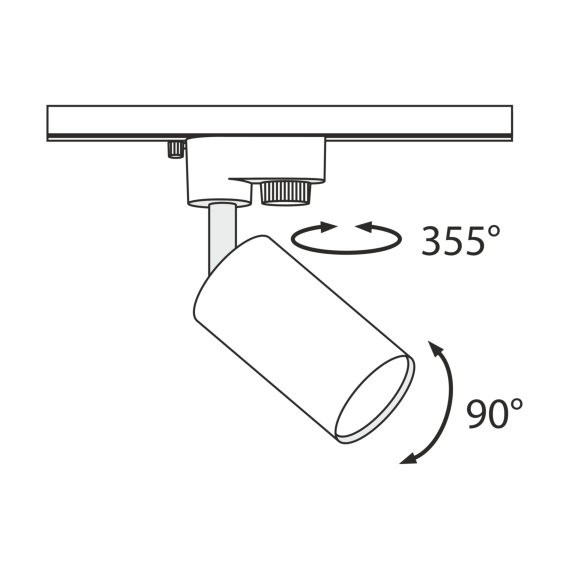 Спот за шина Track Maytoni TR002-1-GU10-W 1xGU10 | Osvetlenieto.bg