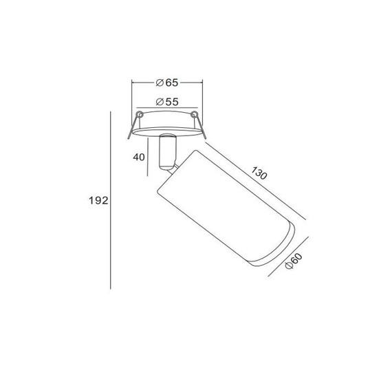 Спот за вграждане Focus C018CL-01W Maytoni 1xGU10 | Osvetlenieto.bg