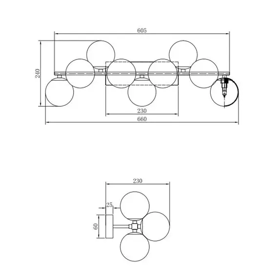 Аплик Dallas Maytoni MOD547WL-09CH 9xG9 | Osvetlenieto.bg