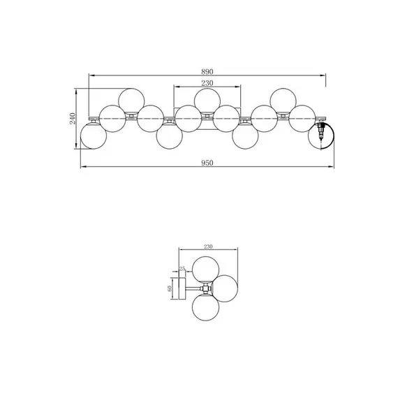 Аплик Dallas Maytoni MOD547WL-13CH 13xG9 | Osvetlenieto.bg