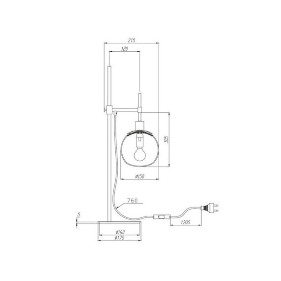 Настолна лампа Erich Maytoni MOD221-TL-01-G 1xE14 | Osvetlenieto.bg