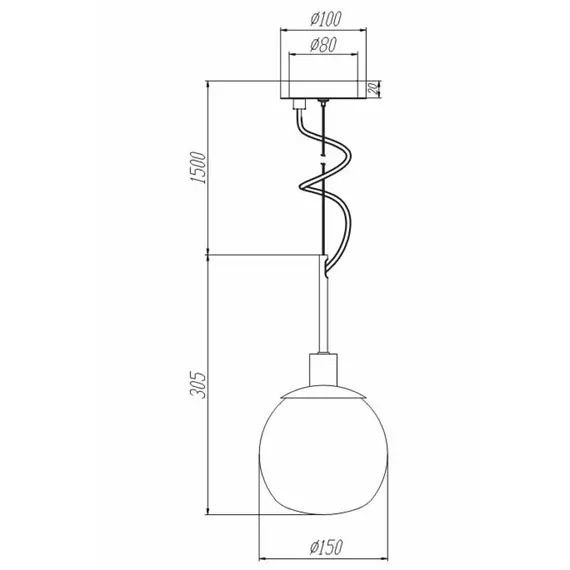 Пендел Erich Maytoni MOD221-PL-01-G 1xE14 | Osvetlenieto.bg