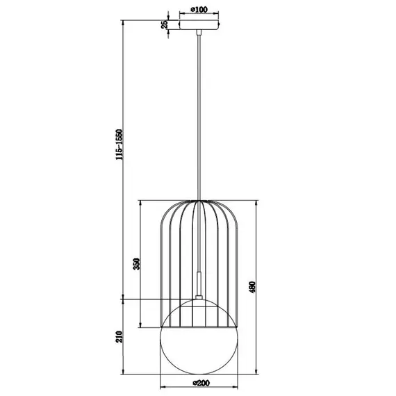Пендел Telford Maytoni P363PL-01G 1xE27 | Osvetlenieto.bg