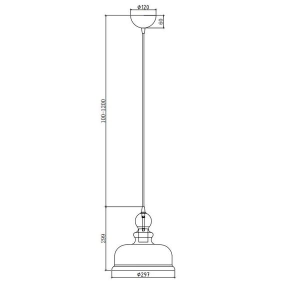 Пендел Tone Maytoni P001PL-01BZ 1xE27 | Osvetlenieto.bg